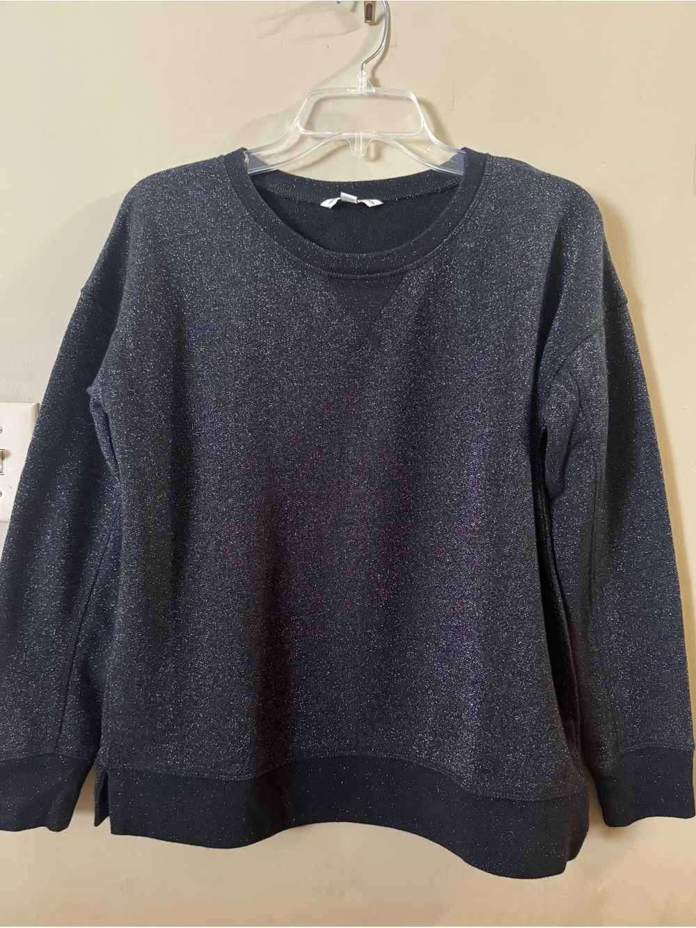 American Eagle Outfitters Metallic Sparkle Crewneck Sweatshirt, M, EUC
